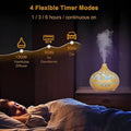 Wooden Lattice Ultrasonic Aroma Diffuser – 300ML | Essential Oil Humidifier - BaytNova