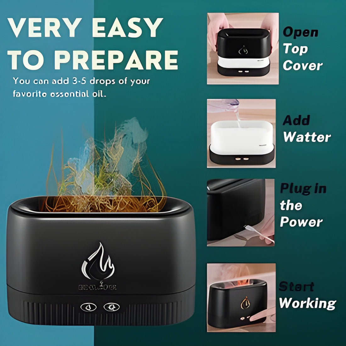 Flame Aroma Diffuser LA-0630-1