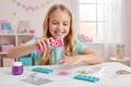 Girl Using Kit