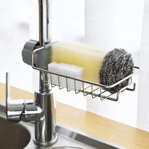 Stainless Steel Faucet Shelf – No-Drill Sink Organizer & Caddy - BaytNova
