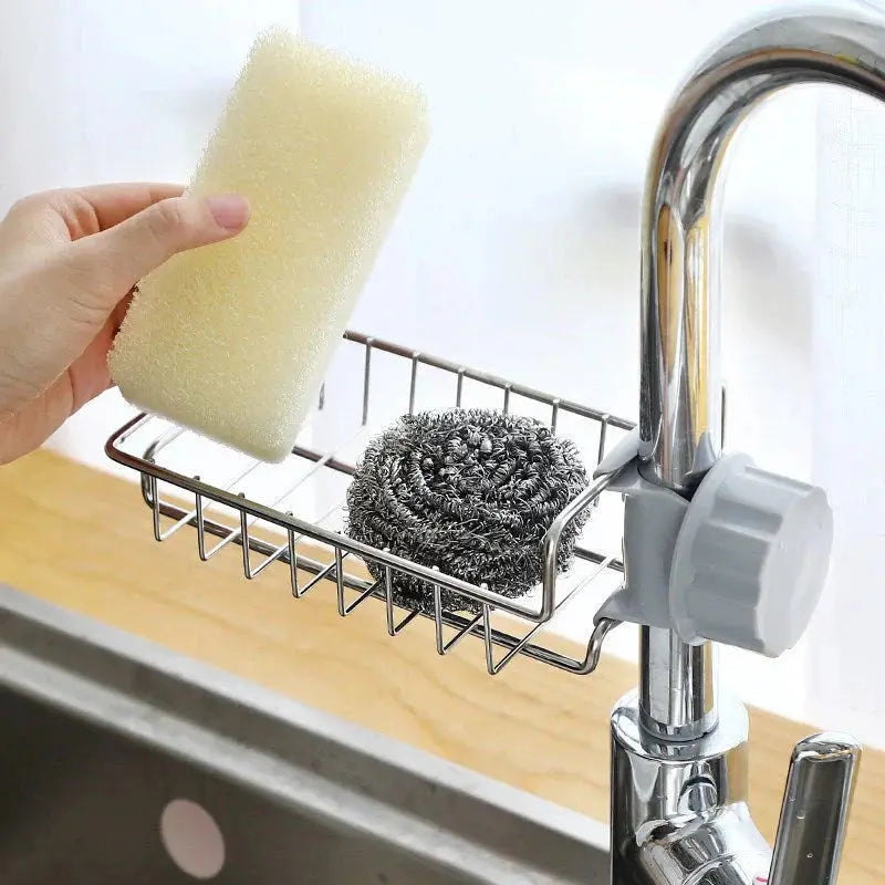 Stainless Steel Faucet Shelf – No-Drill Sink Organizer & Caddy - BaytNova