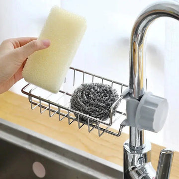 Stainless Steel Faucet Shelf – No-Drill Sink Organizer & Caddy - BaytNova