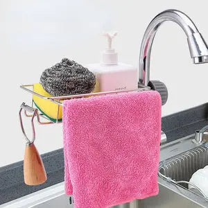 Stainless Steel Faucet Shelf – No-Drill Sink Organizer & Caddy - BaytNova